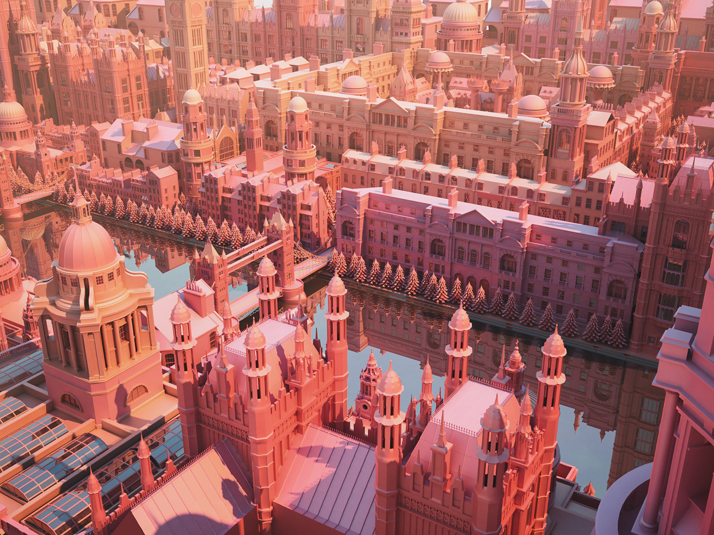 Kingdom Cities: Low Poly Art on Behance3aeb9390014615.5e0a079aae1f9.jpg