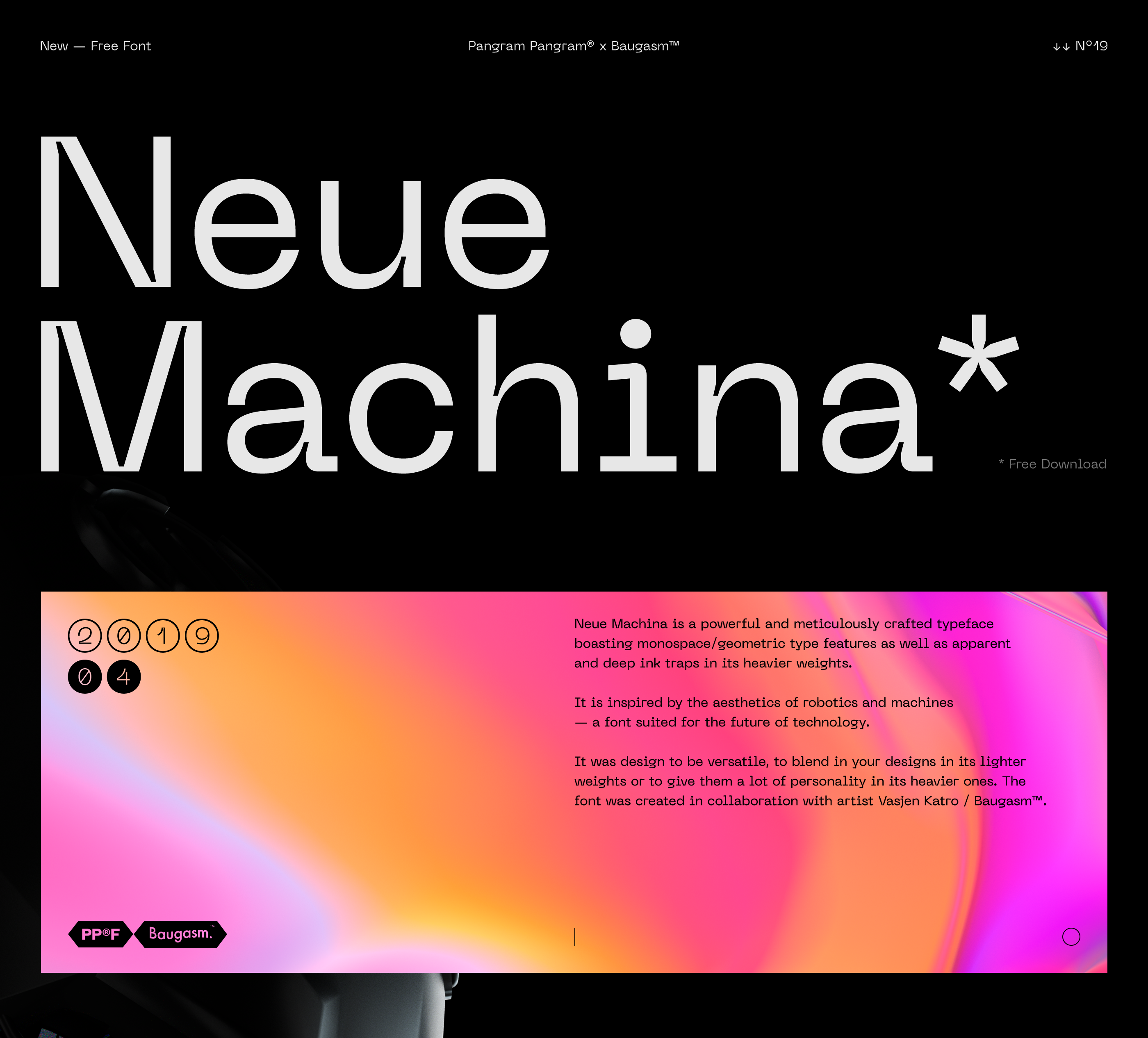 Neue Machina \u2014 Free Typeface on Behance2883a778376829.5ca365c6017ad.png