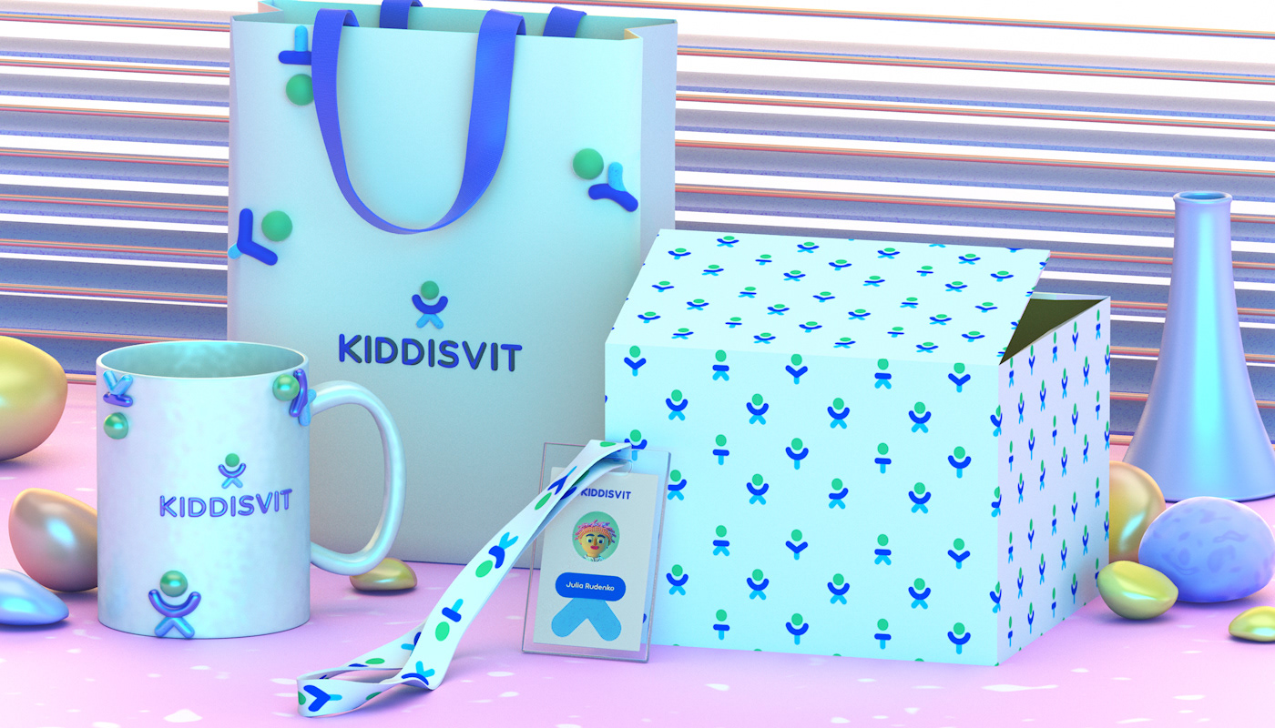 KIDDISVIT 3D brand identity on Behancef9818c90777269.5e215d429d939.jpg