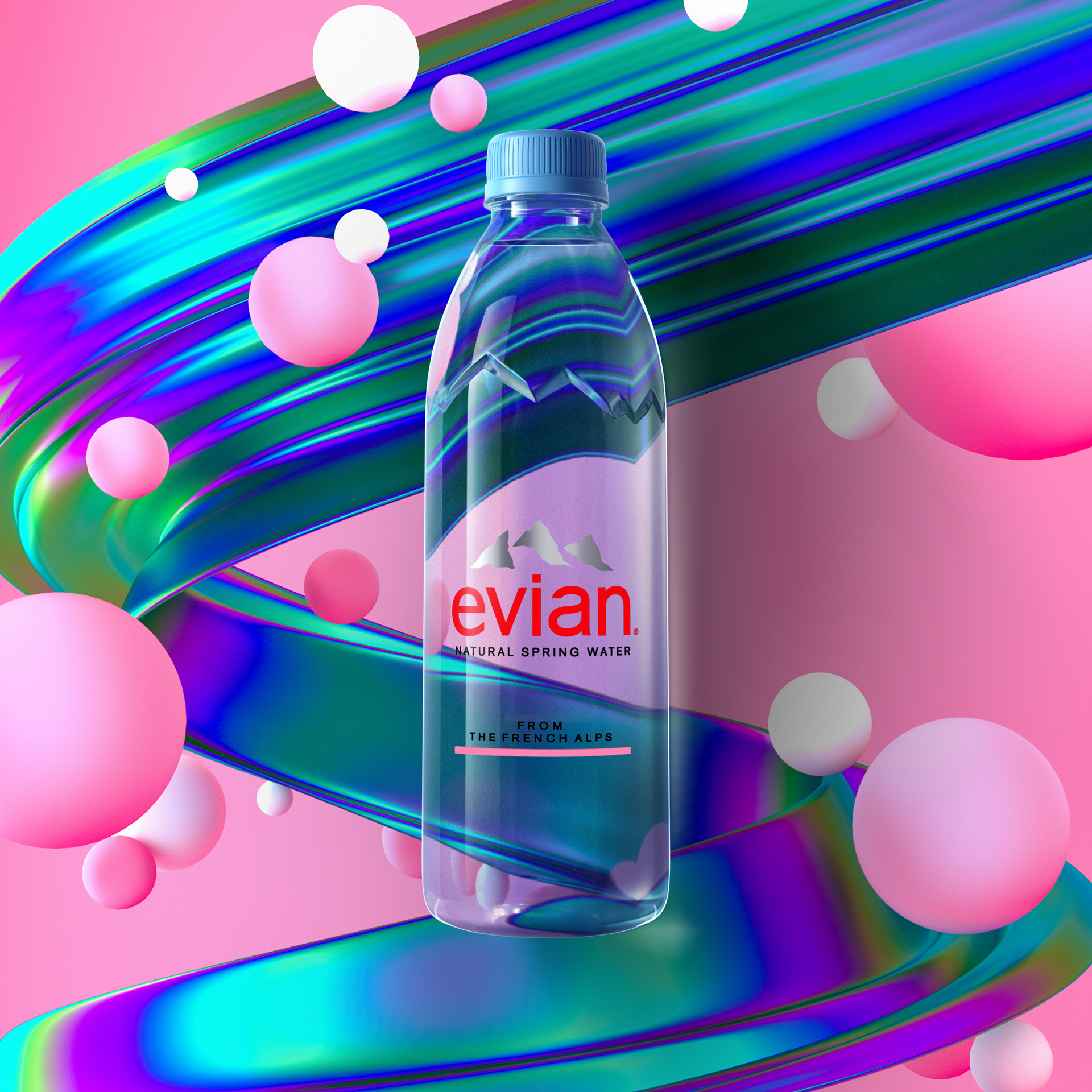 evianwater bottle art project on Behance72906e87745827.5dc1a4fb18bc1.jpg
