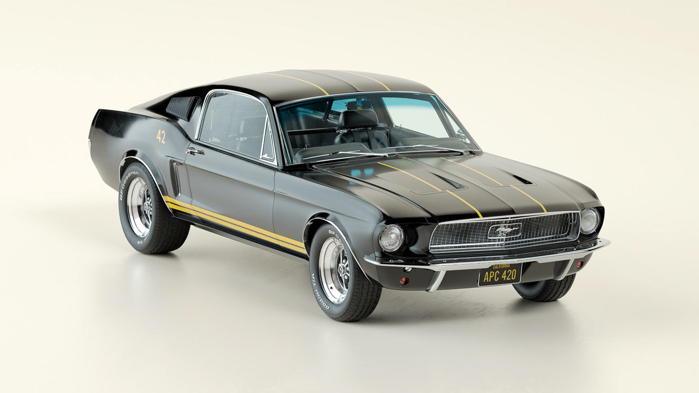 Mustang Car on Behance5cd5d187478571.5e514ebb635dd.jpg