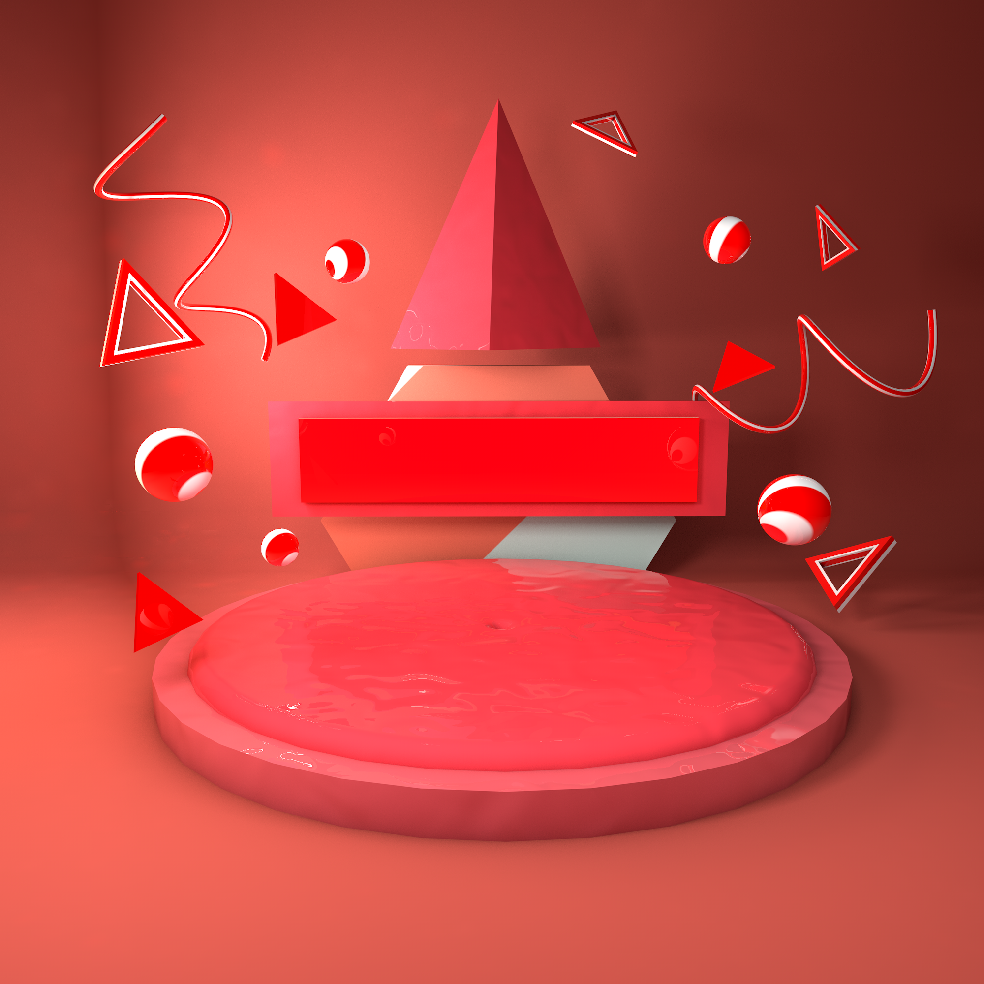 C4D装饰元素红色几何悬浮空间3d场景C4D装饰元素红色几何悬浮空间3d场景.jpg