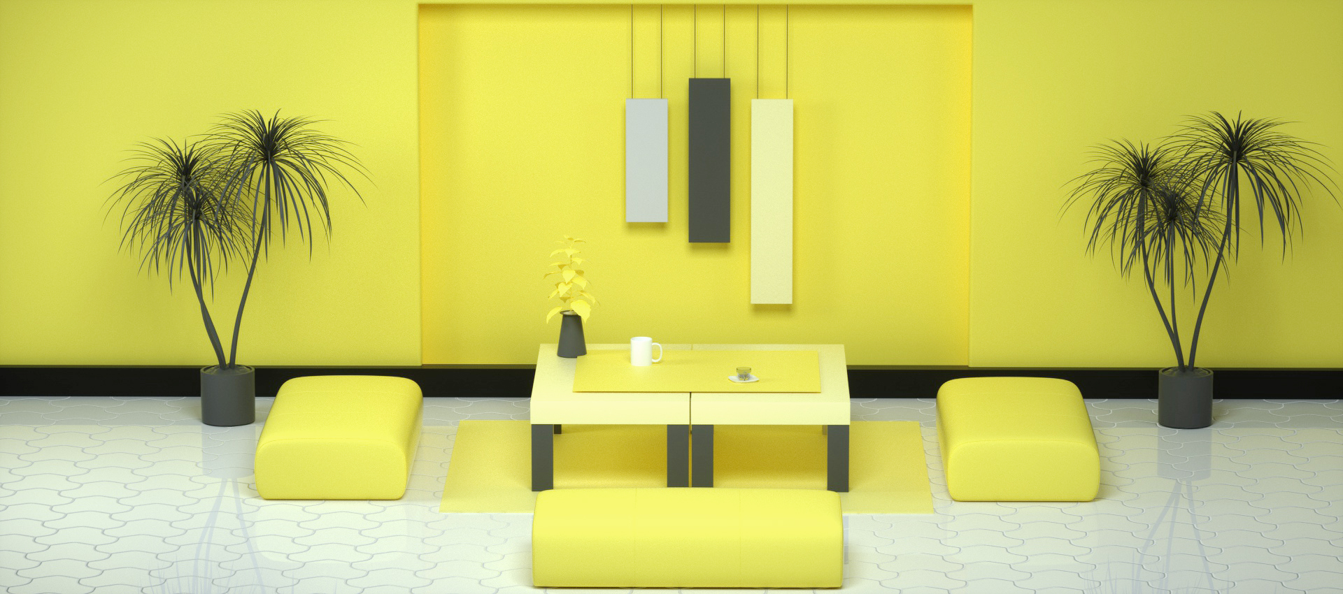 C4D模型柠檬黄色3D立体空间场景C4D模型柠檬黄色3D立体空间场景.jpg