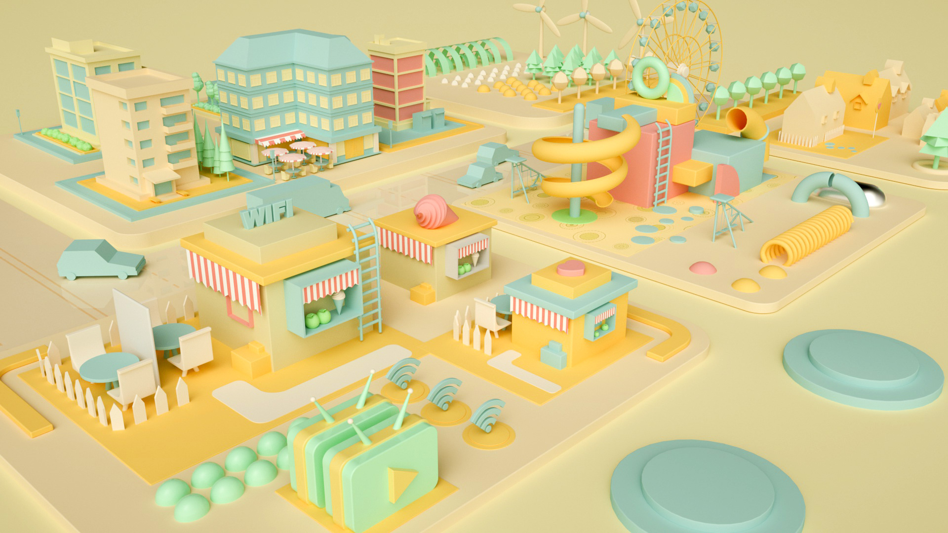 C4D模型虚拟购物场所3d场景设计C4D模型虚拟购物场所3d场景设计.jpg