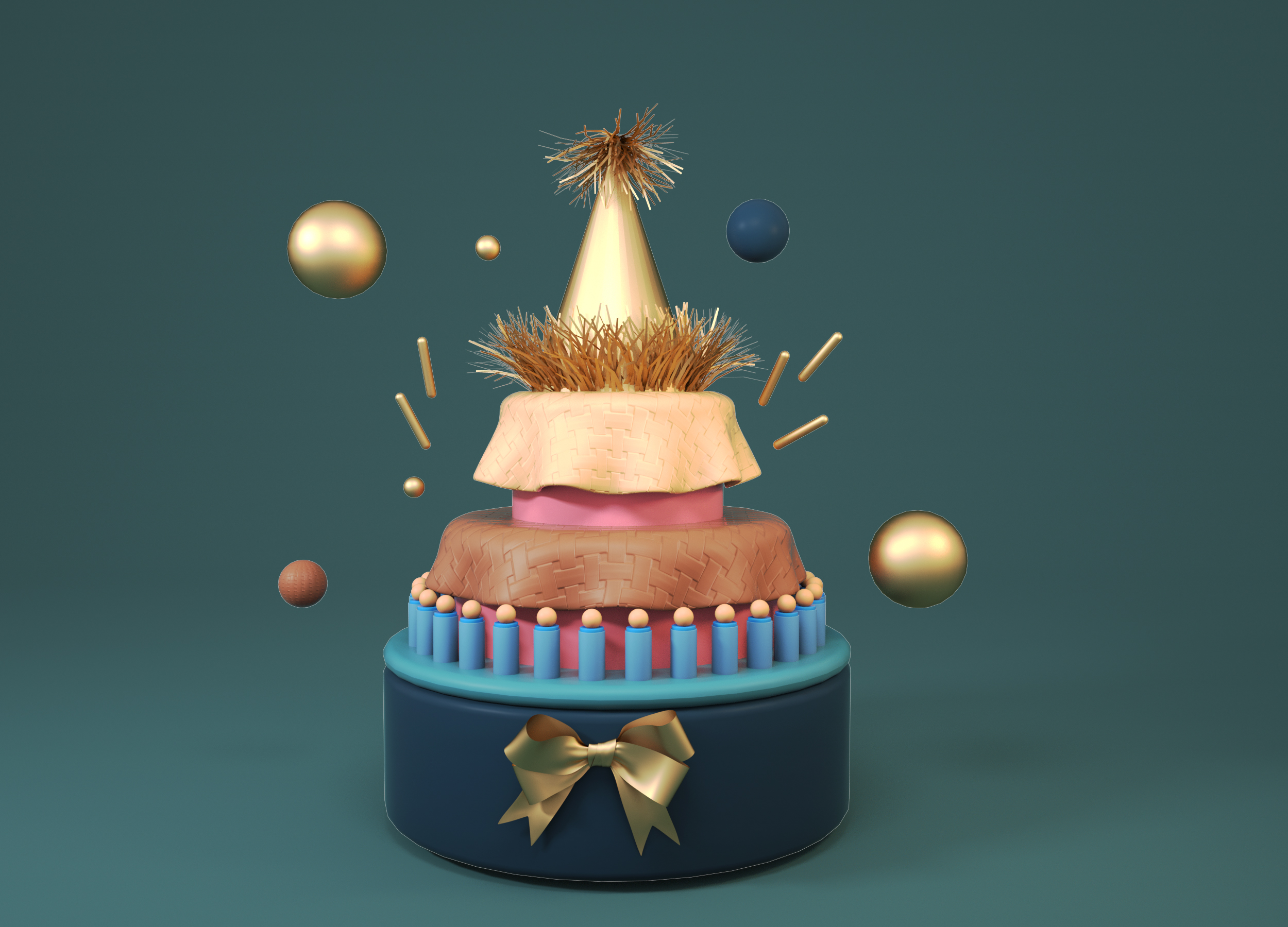 C4D装饰元素创意节日生日蛋糕3d几何C4D装饰元素创意节日生日蛋糕3d几何.jpg