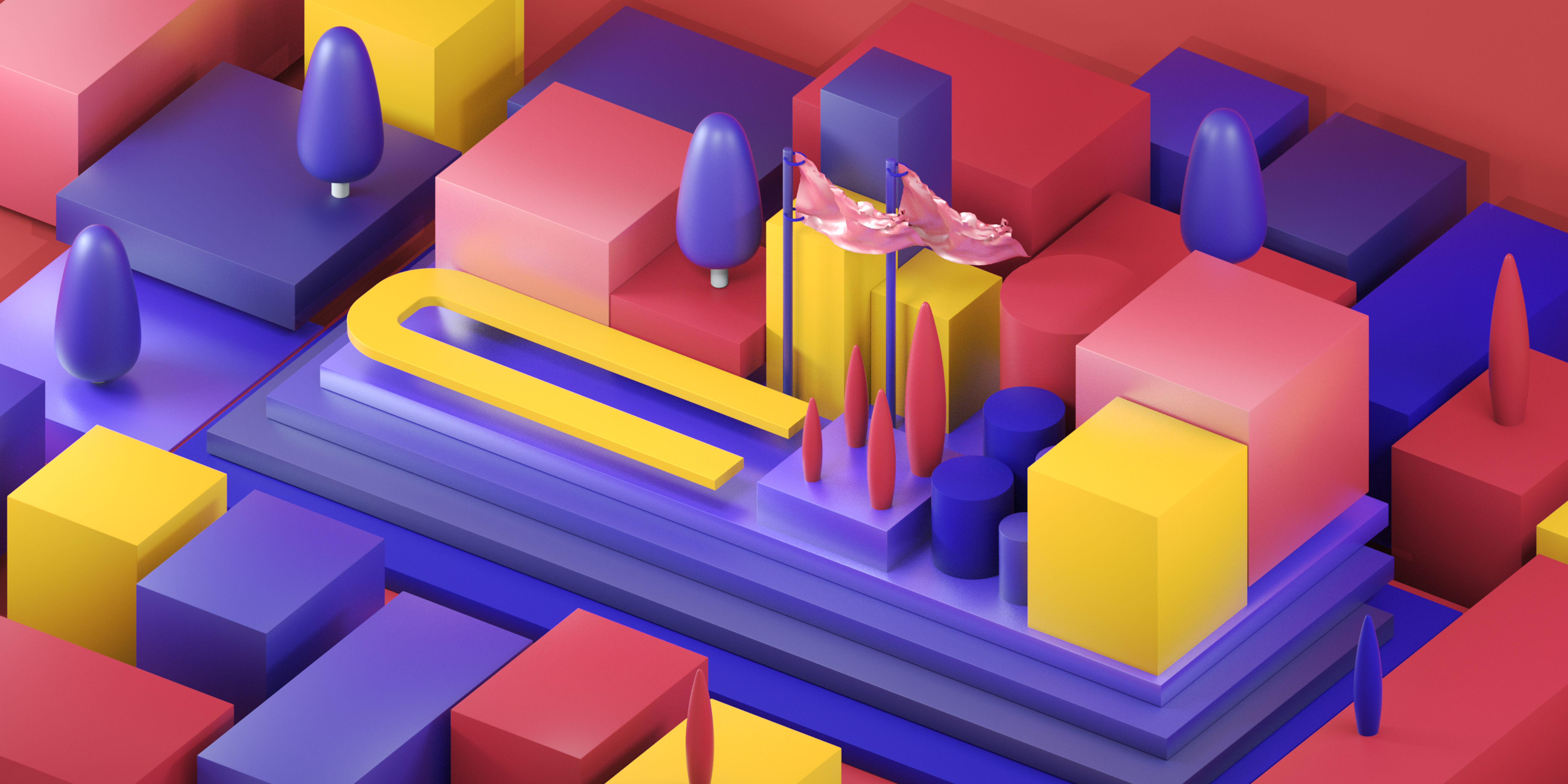 C4D模型虚拟彩色城市几何空间012.jpg