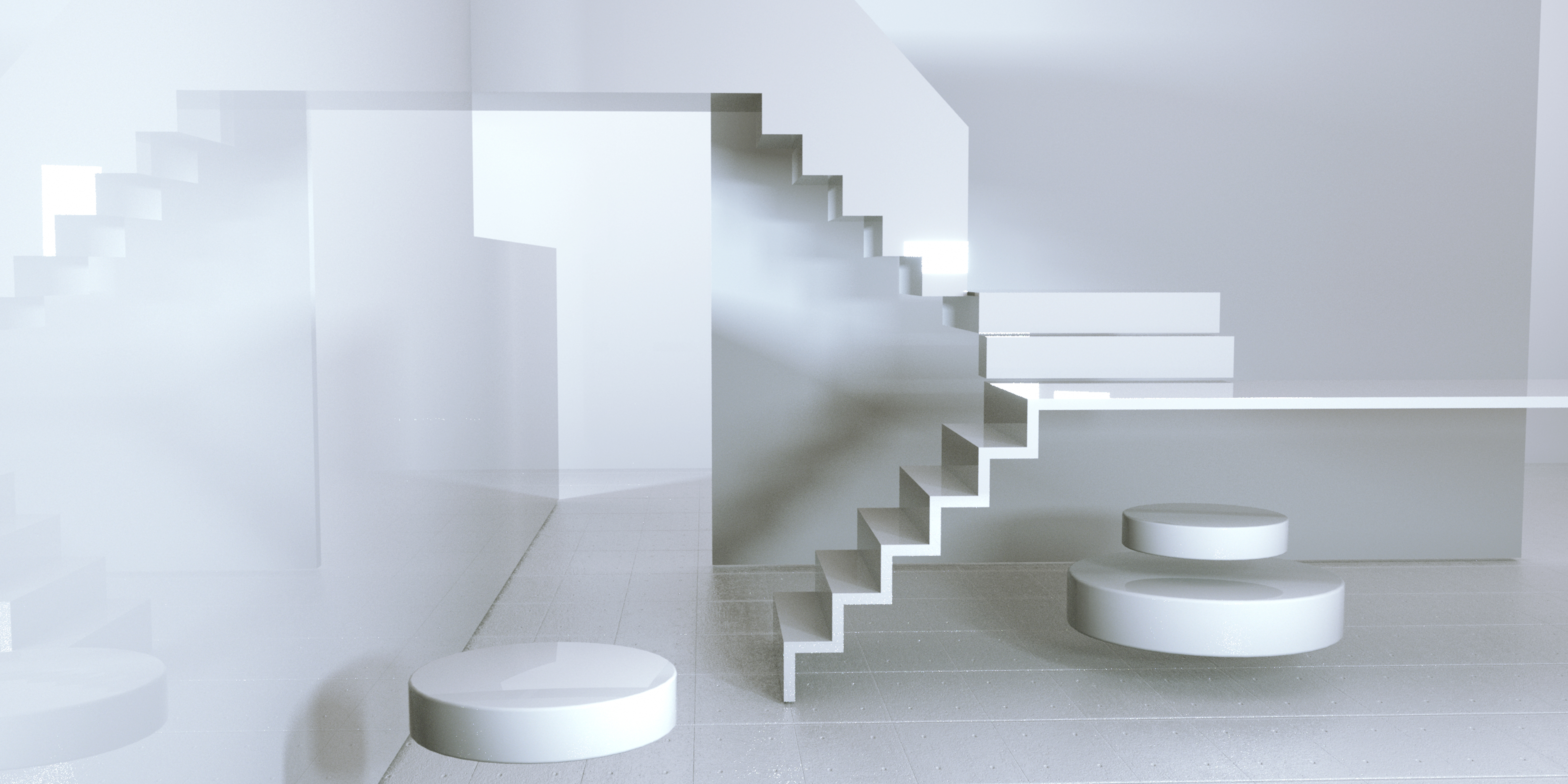 C4D模型几何创意空间纯白阶梯场景031.jpg